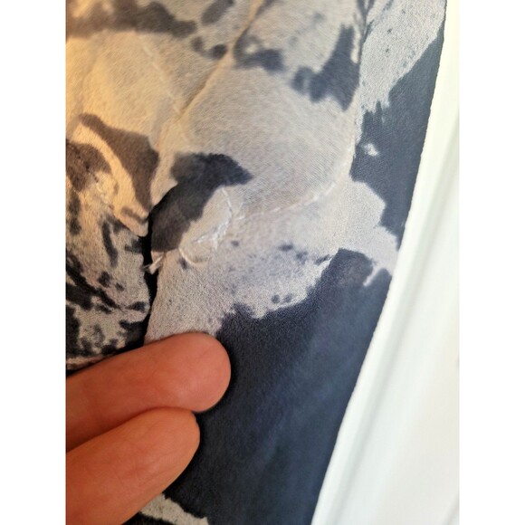Michelle Jonas Travelwear (MiJo) 100% Silk Chiffon Kaftan Size M Abstract Print - Picture 9 of 9